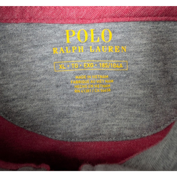 Polo Ralph Lauren Quarter Zip Mens XL Soft Heather Pullover Lightweight Preppy - Picture 5 of 6